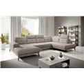 Corner sofa Elretan R, Poco 7, gray, H107x350x205