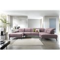 Corner sofa Elretan R, Loco 24, pink, H107x350x205