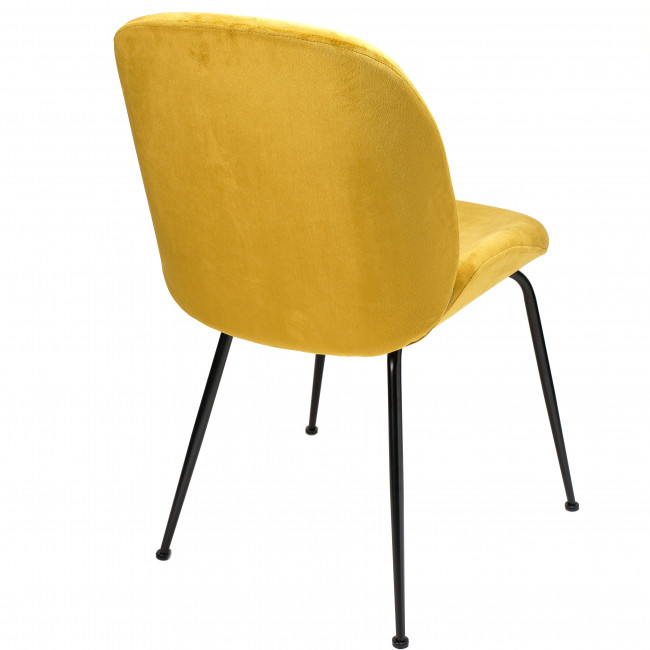 Dining chair Tammio, mustard, 88x58x46cm seat high 46cm