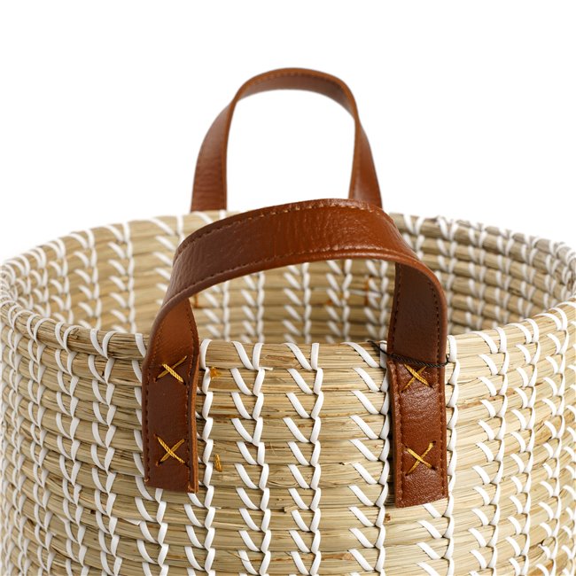 Basket Blasket S, seagrass, D32/23xH29/37cm