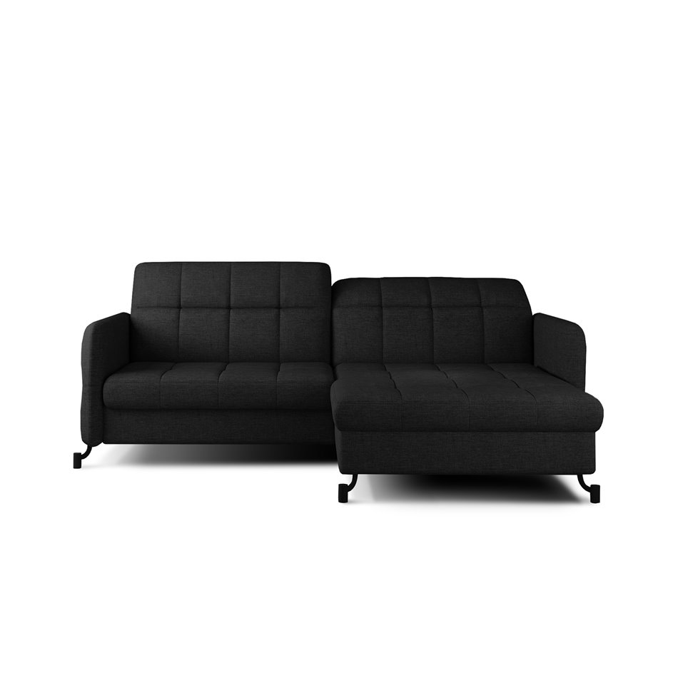 Corner sofa Elorelle R, Sawana 14, black, H105x225x160