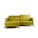 Kampinė sofa Elorelle L, Omega 68, geltona sp., H105x225x160