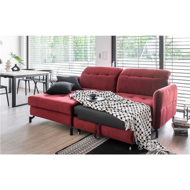 Corner sofa Elorelle L, Sawana 21, grey, H105x225x160