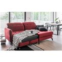 Corner sofa Elorelle R, Rivera 59, red, H105x225x160