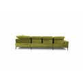 Kampinė sofa Elretan U Left, Nube 20, šviesiai rudos sp., H107x350x205cm