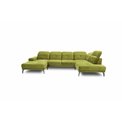 Kampinė sofa Elretan U Left, Gojo 40, mėlyna sp., H107x350x205cm