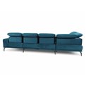 U shape sofa Elneviro U Right, Lukso 35, green, H77x350x201cm