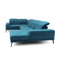 U shape sofa Elneviro U Right, Lukso 38, blue, H77x350x201cm