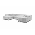 U shape sofa Elouis U Left, Velvetmat 4, gray, H92x347x202cm