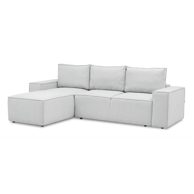 Corner sofa Elsilla L, Loco 4, gray, H95x302x204cm