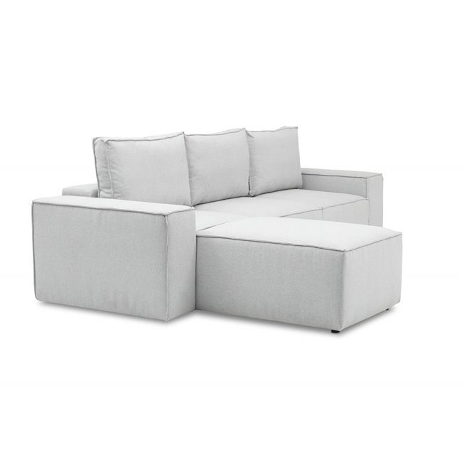 Corner sofa Elsilla L, Sola 4, gray, H95x302x204cm