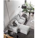 Corner sofa Elsilla L, Grande 65, gray, H95x302x204cm