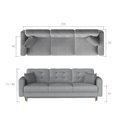 Sofa bed Elsgard, Kronos 13, blue, H93x233x46cm