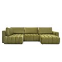 U shape sofa Elonito U Right, Vero 5, gray, H92x340x170cm