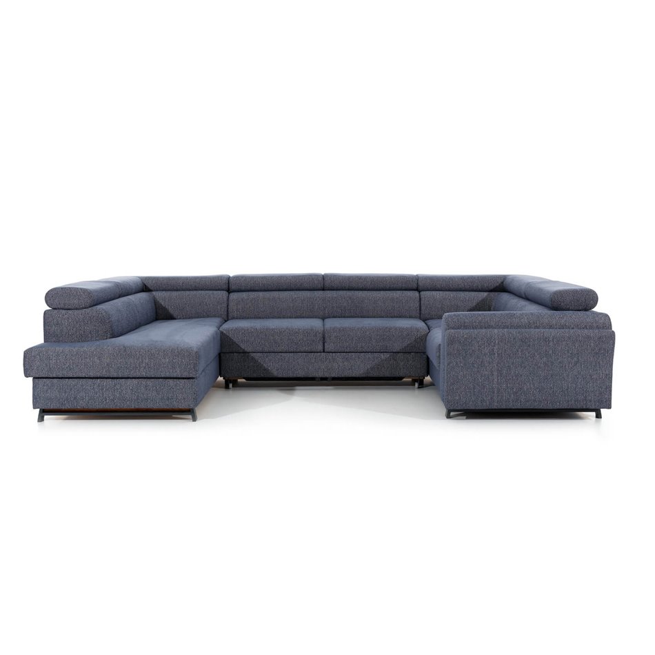 Kampinė sofa Elscada U Left, Paros 02, smėlio sp. sp., H98x330x200cm