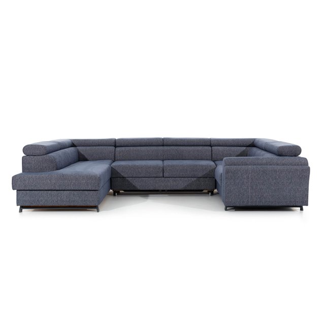 Kampinė sofa Elscada U Left, Paros 02, smėlio sp. sp., H98x330x200cm