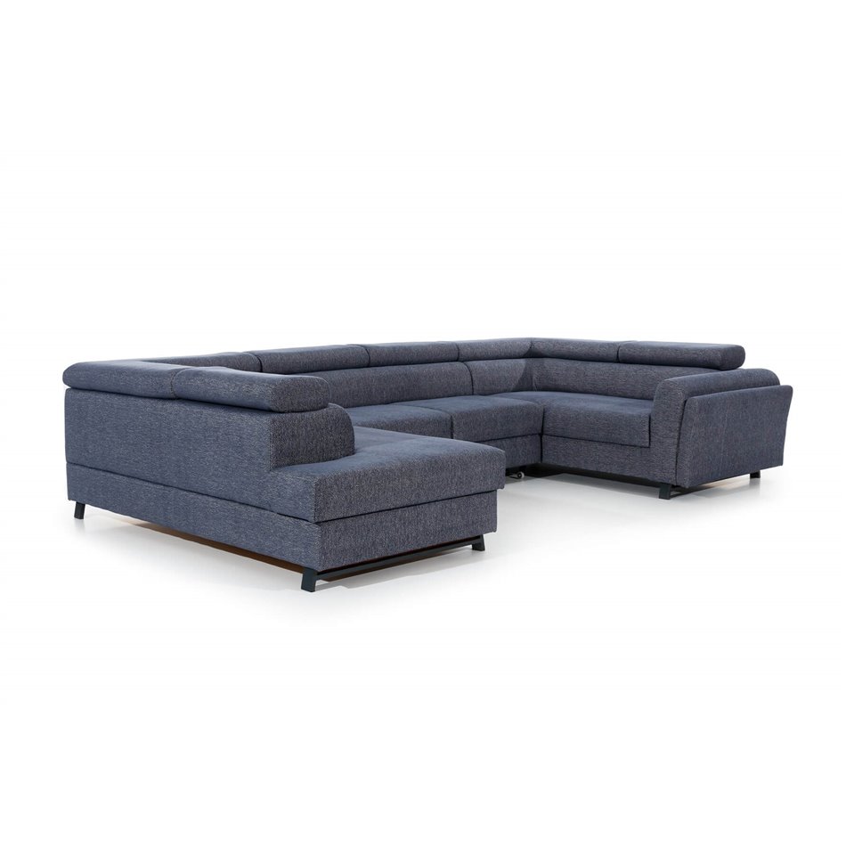 U shape sofa Elscada U Left, Inari 96, gray, H98x330x200cm