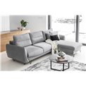 Corner sofa Elsilva L, Nube 3, gray, H100x276x201cm