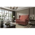 Sofa Elaros, Mat Velvet 68, red, H103x150x55cm