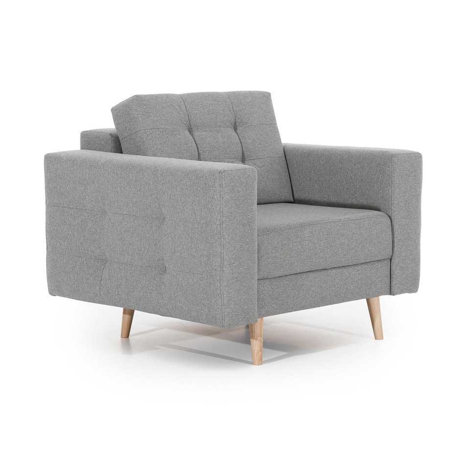 Armchair Elsgard, Solid 09, gray, H88x105x92cm