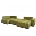 U shape sofa Elonito U Right, Gojo 5, gray, H92x340x170cm