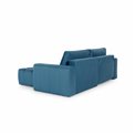 Corner sofa Ebonett L, Monolith 37, green, H92x250x175cm