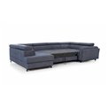 U shape sofa Elscada U Left, Paros 06, gray, H98x330x200cm