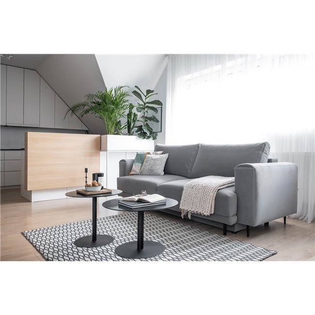 Sofa bed Edalia, Nube 3, gray, H90x260x95cm