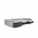 U shape sofa Eletto U Right, Inari 96, gray, H90x202x58cm