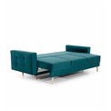 Sofa bed Elsgard, Kronos 13, blue, H93x233x46cm