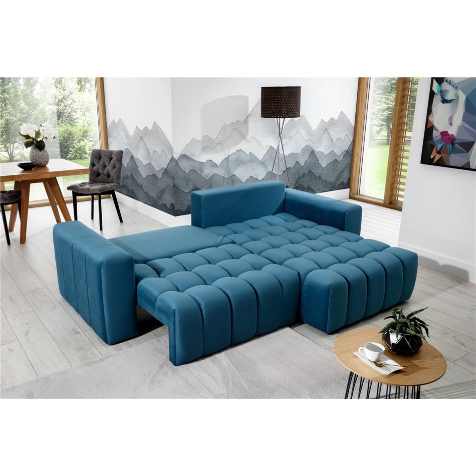 Corner sofa Ebonett L, Monolith 97, gray, H92x250x175cm