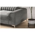 Corner sofa Elgrayson L, Nube 3, gray, H98x25x205cm