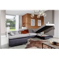 Kampinė sofa Eletto U Left, Omega 91, rausva sp., H90x340x58cm