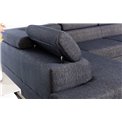 U shape sofa Elscada U Left, Inari 96, gray, H98x330x200cm