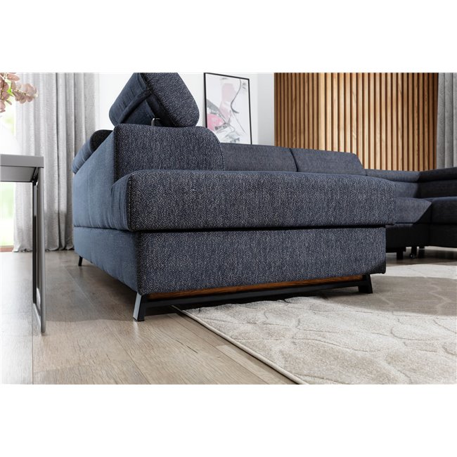 Kampinė sofa Elscada U Left, Paros 02, smėlio sp. sp., H98x330x200cm