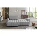 Corner sofa Ebonett L, Dora 96, gray, H92x250x175cm