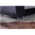 U shape sofa Eletto U Right, Sawana 14, black, H90x340x202cm