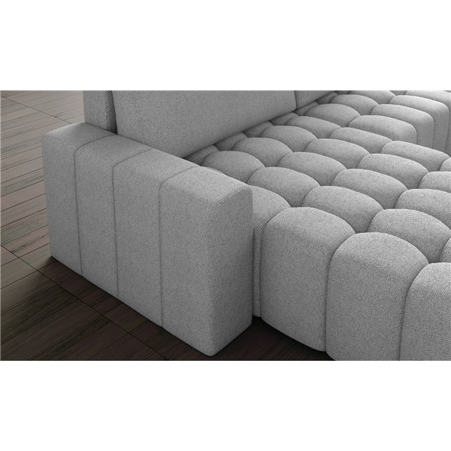 Kampinė sofa Ebonett L, Monolith 77, mėlyna sp., H92x250x175cm