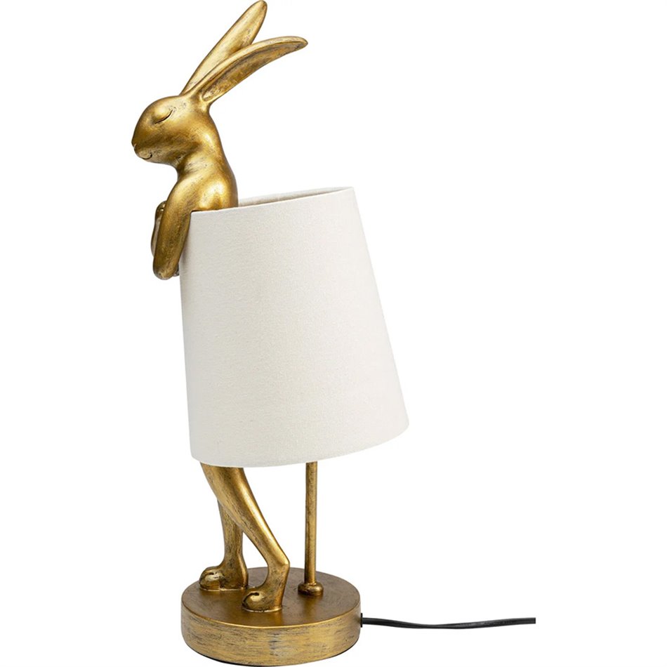 Table lamp Rabbit, golden/white, E14 5W(MAX), 50x17x20cm