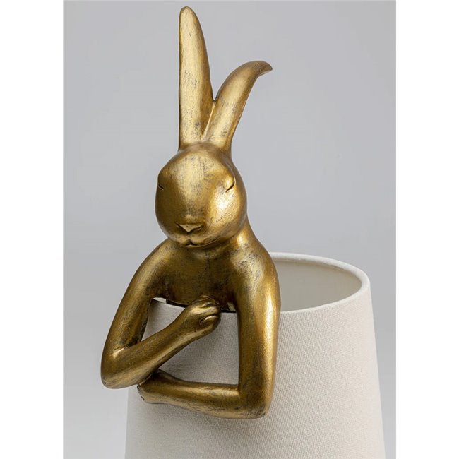 Table lamp Rabbit, golden/white, E14 5W(MAX), 50x17x20cm