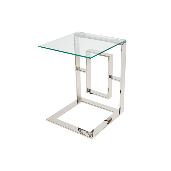 Side table Eisenberg, silver colour, 49x42x50.5cm