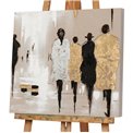 Canvas painting Manhattan People V IL, 70x70cm