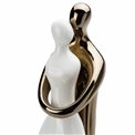 Figurines Couple M white shiny/beige, 15.5x15x45cm