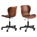 Office chair Atilde , brown, H87x55x54cm, seat height 44-51cm