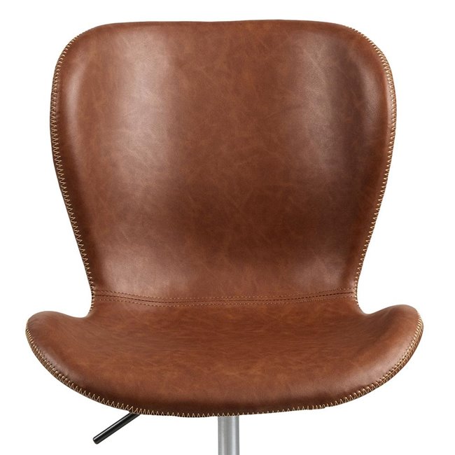 Office chair Atilde , brown, H87x55x54cm, seat height 44-51cm