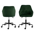 Office chair Arook, green, H88.5x59x58.5cm, seat height 46-55cm