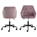 Office chair Arook, dusty rose, H88.5x59x58.5cm, seat height 46-55cm