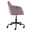 Office chair Arook, dusty rose, H88.5x59x58.5cm, seat height 46-55cm