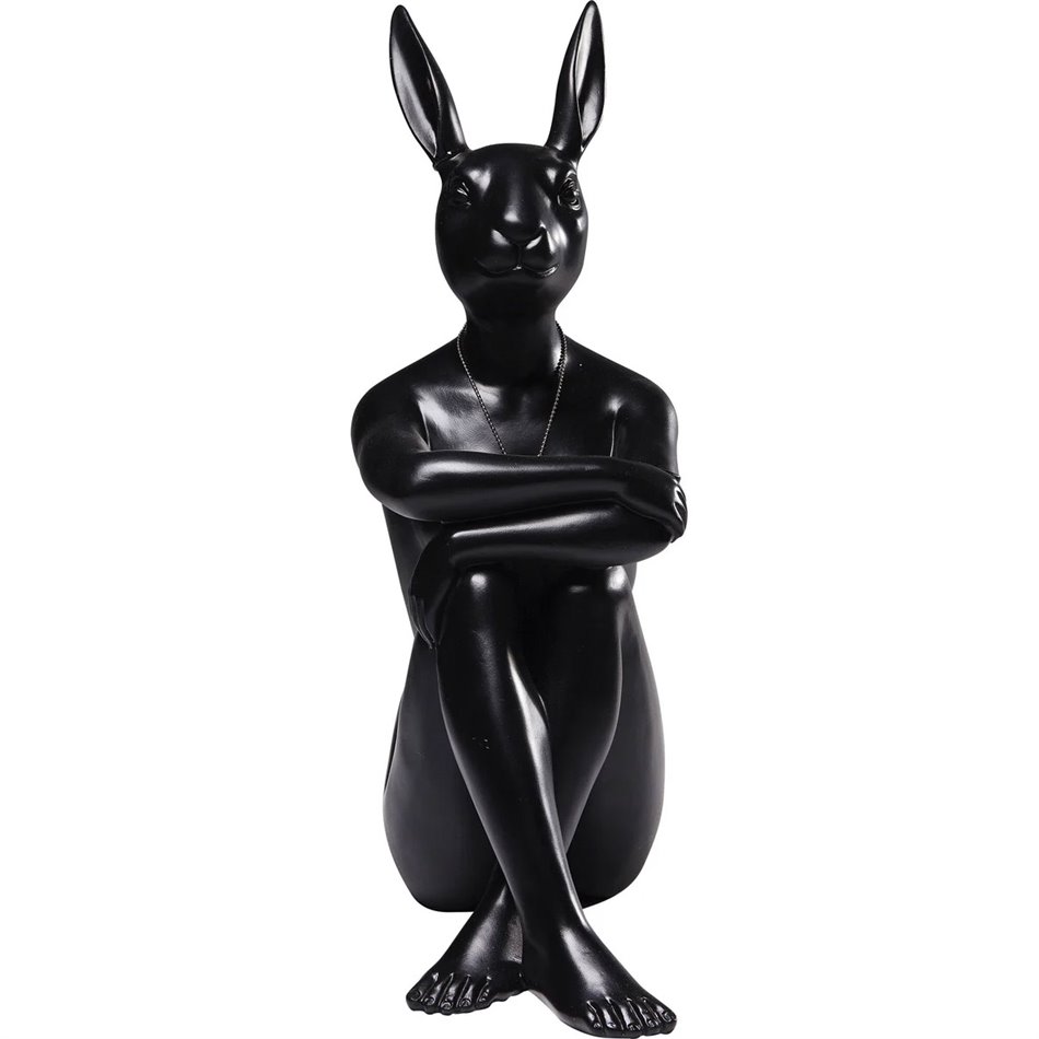 Deco Figurine Gangster Rabbit Black, 39x26x15cm 