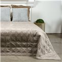 Bed cover Juta, taupe, velvet, 1220x240cm